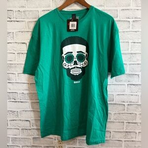 NWT! Men’s BreakingT green NFLPA Darius Slay Eagles sugar skull t-shirt XL